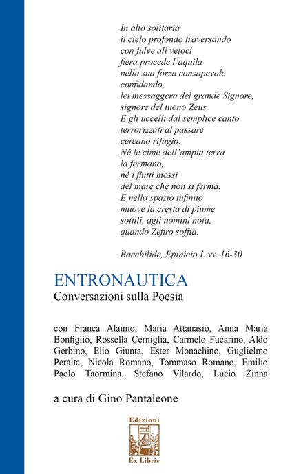 Entronautica. Conversazioni sulla poesia. Nuova ediz. - copertina