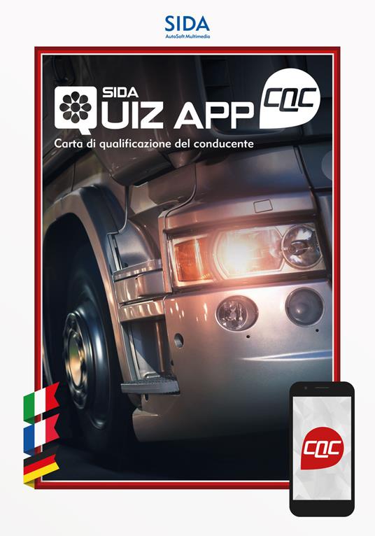 SIDA quiz app CQC. Carta di qualificazione del conducente - copertina