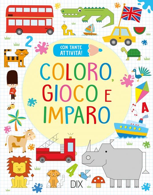 Coloro, gioco e imparo. Ediz. a colori - copertina