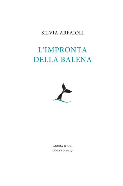 L' impronta della balena - Silvia Arfaioli - copertina
