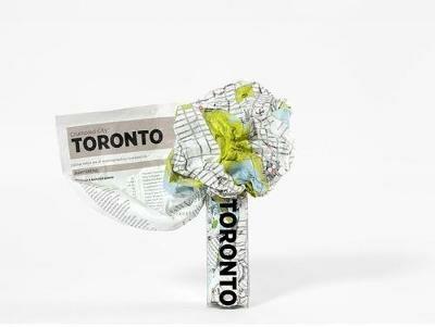 Crumpled city map. Toronto - copertina