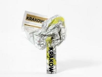 Crumpled city map. Krakow - copertina