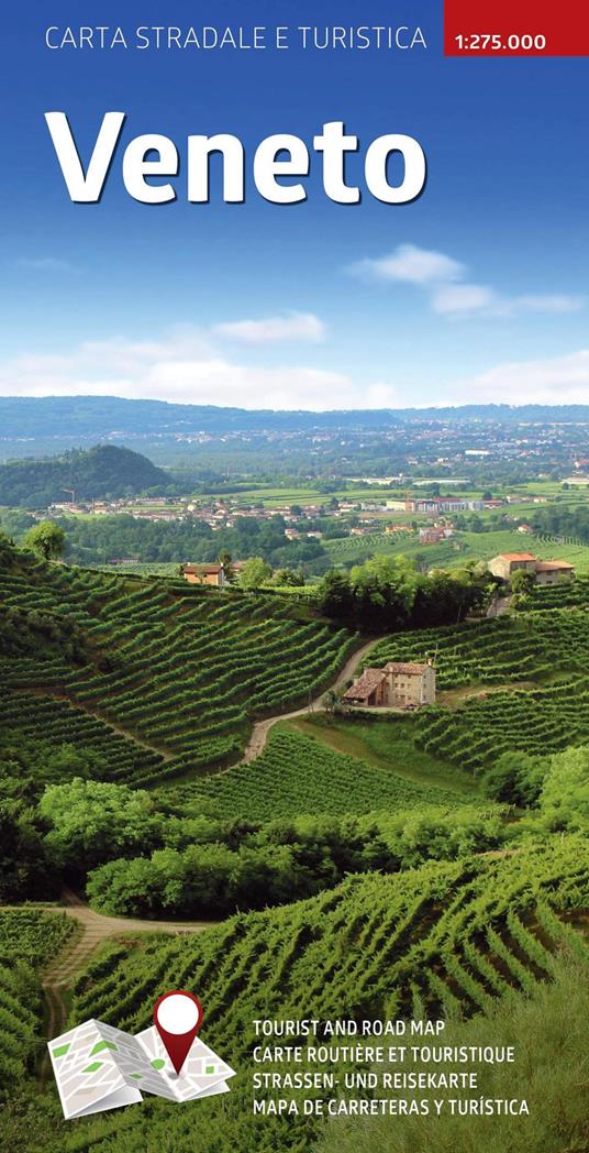 Veneto. Carta stradale e turistica plastificata 1:275.000 - copertina