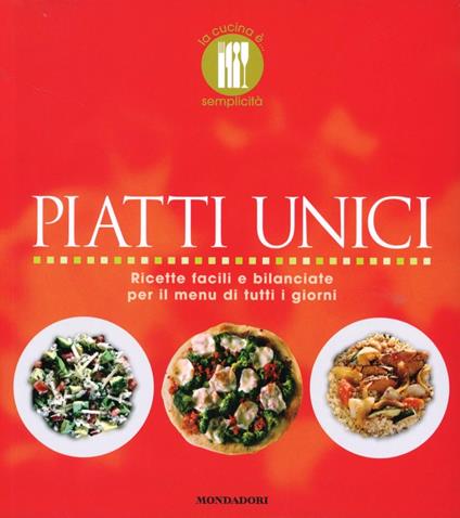 I piatti unici - copertina