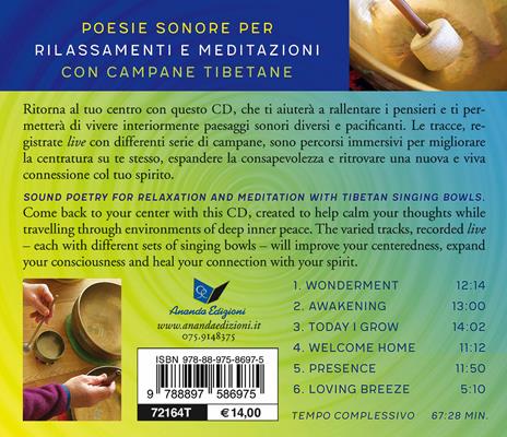 Poesie sonore. Campane tibetane. Con Libro - Peter Treichler - 2