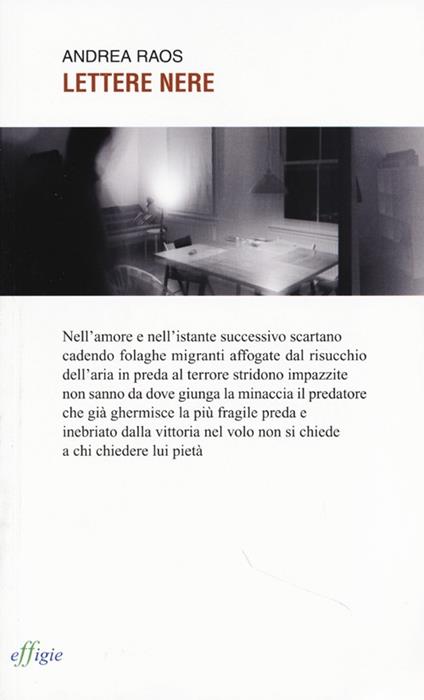 Lettere nere - Andrea Raos - copertina