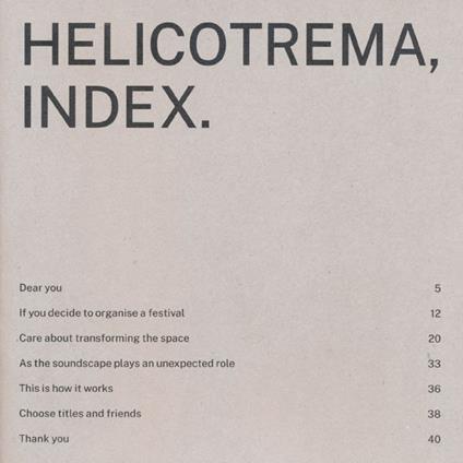 Helicotrema, index. Con Flexi-disc - copertina