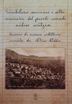 Vocabolario minimo e altre memorie del piccolo mondo antico aritzese. Lavoro di ricerca collettiva