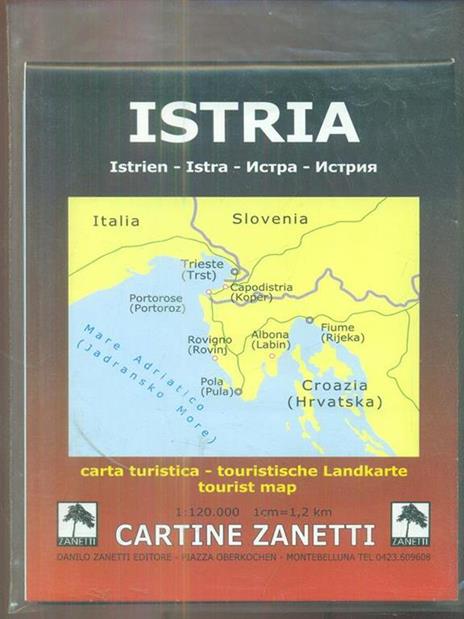 Istria-Istrien-Istra. Carta turistica 1:120.000 1cm=1,2km. Ediz. multilingue - 4