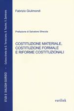 Costituzione materiale, costituzione formale e riforme costituzionali