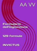 Formulario dell'ingiunzione