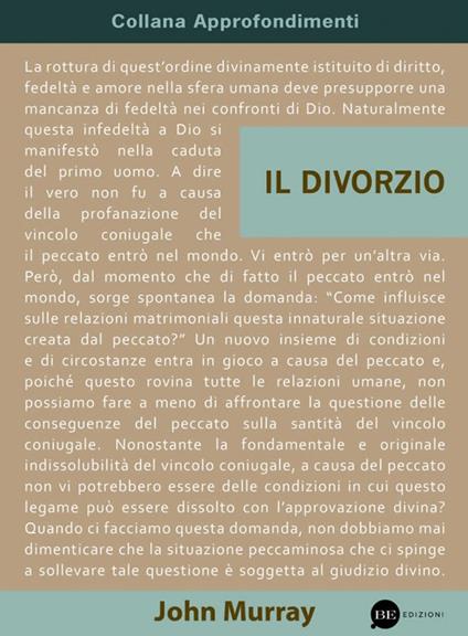 Il Divorzio - John Murray - copertina