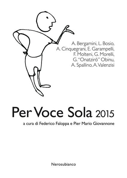 Per voce sola 2015 - copertina