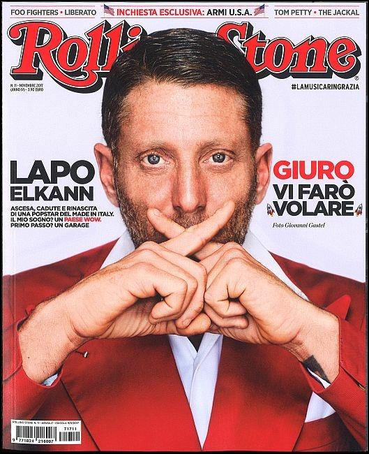 Rivista Rolling Stone. Numero 11, Novembre 2017 - copertina