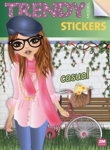 Trendy model stickers casual. Con adesivi - Valentina Russo - copertina