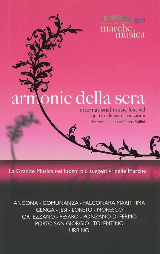 Armonie della sera. International music festival - copertina