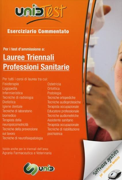 UnidTest 2. Eserciziario commentato per professioni sanitarie. Per i test d'ammissione a lauree triennali professioni sanitarie. Con software di simulazione - copertina