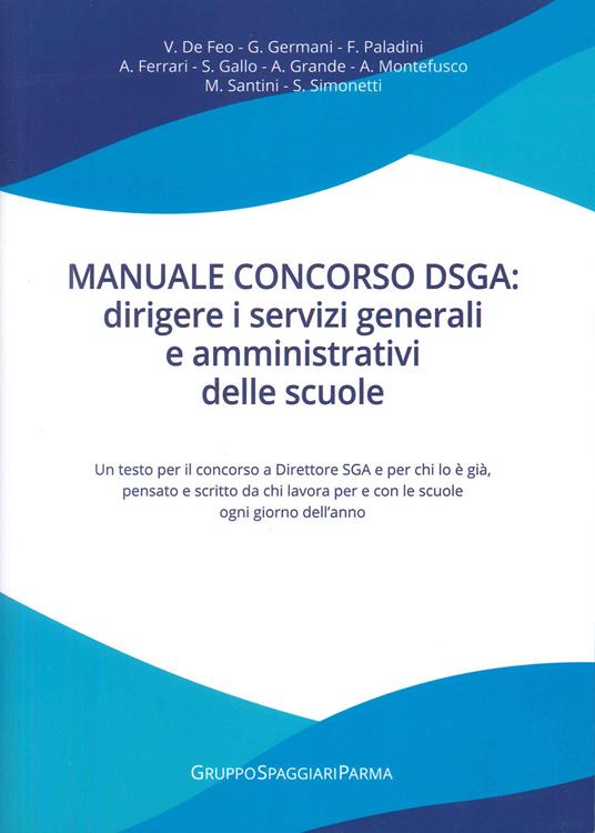 Manuale concorso DSGA: dirigere i servizi generali e amministrativi delle scuole - copertina