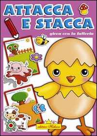 Libro bambini gioca con la fattoria Attacca Stacca Serie adesivi 7340 -  BAMBINI - Mazzarella