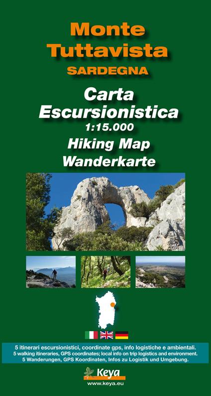 Cartina escursionistica Monte Tuttavista 1:15000 - copertina