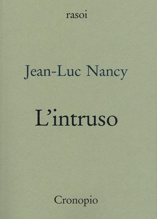 L'intruso - Jean-Luc Nancy - copertina