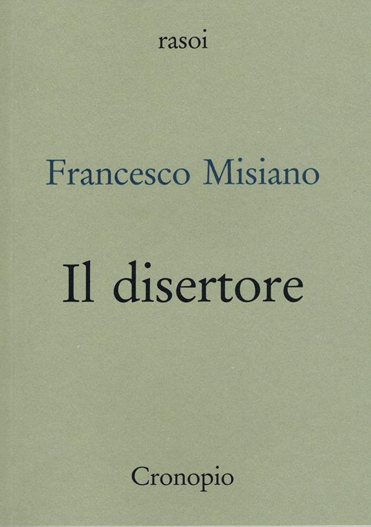 Il disertore - Francesco Misiano - copertina