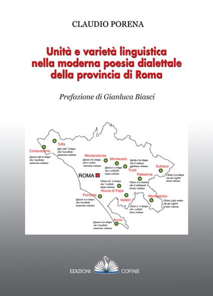 Unità e varietà linguistica nella moderna poesia dialettale della provincia di Roma - Claudio Porena - copertina