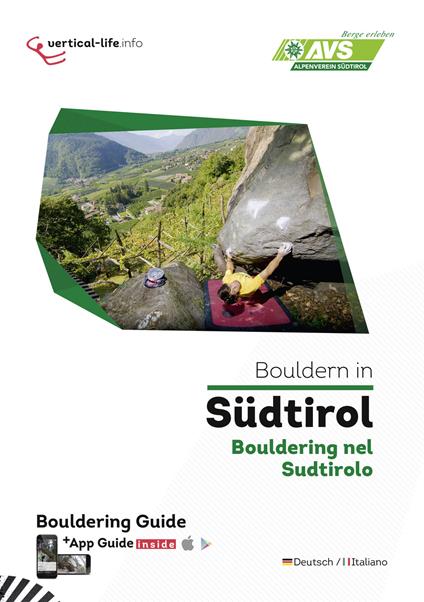 Bouldern in Südtirol. Bouldering nel Sudtirolo. Ediz. italiana e tedesca. Con App per tablet e smartphone - copertina