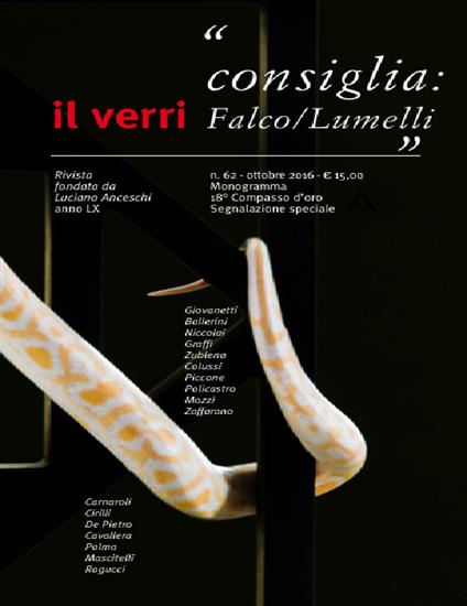 Il Verri. Vol. 62: Consiglia: Falco /Lumelli - copertina