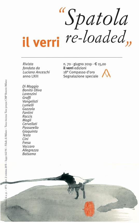 Il Verri (2019). Vol. 70: Spatola re-loaded - copertina