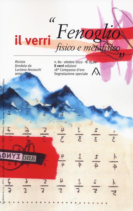 Il Verri (2022). Vol. 80: Fenoglio fisico e metafisico. - copertina