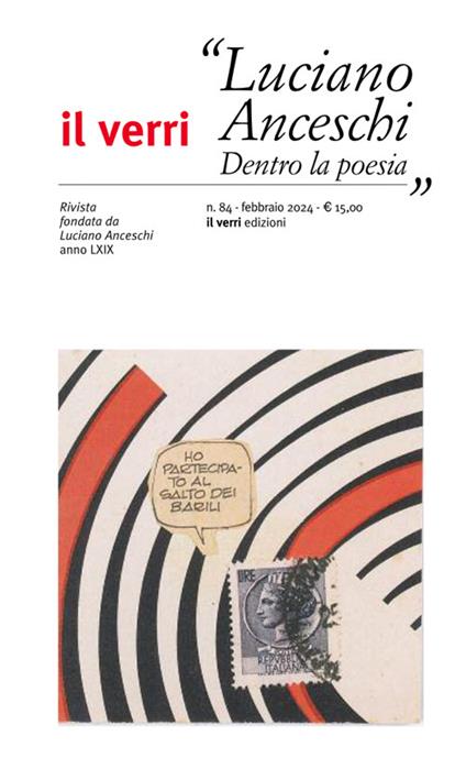 Il Verri (2024). Vol. 84: Luciano Anceschi. Dentro la poesia - copertina