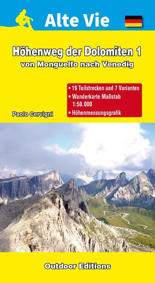 Hohenweg der Dolomiten 1. Von Monguelfo nach Venedig - Paolo Cervigni - copertina