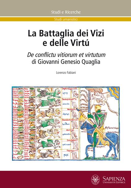 La battaglia dei vizi e delle virtù. Il De Confictu vitiorum et virtutum di Giovanni Genesio Quaglia - Lorenzo Fabiani - copertina