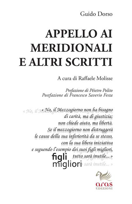 Appello ai meridionali e altri scritti - Guido Dorso - copertina