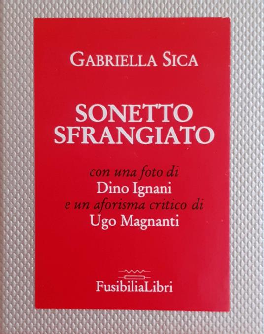 Sonetto sfrangiato. Ediz. illustrata - Gabriella Sica - copertina