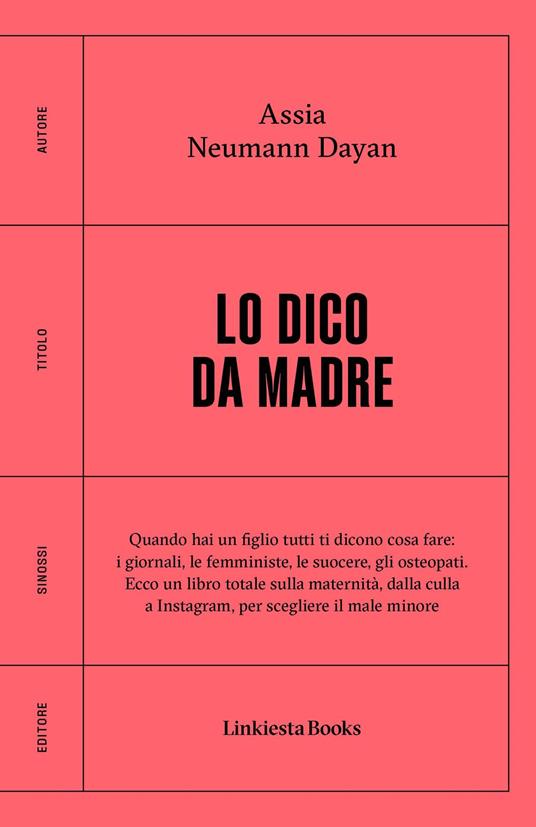 Lo dico da madre - Assia Neumann Dayan - copertina