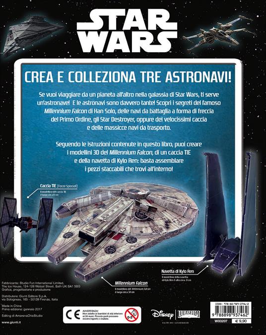 Crea le tue astronavi. Star Wars - Libro - Lucas Libri 