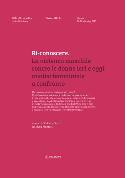 Ri-conoscere. La violenza maschile contro le donne ieri e oggi: analisi femministe a confronto - copertina