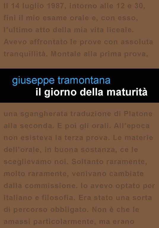 Il giorno della maturità - Giuseppe Tramontana - copertina