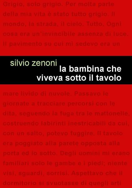 La bambina che viveva sotto il tavolo - Silvio Zenoni - copertina