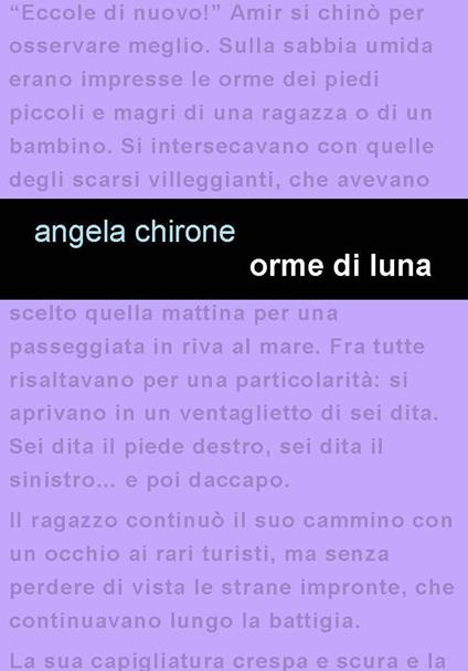 Orme di luna - Angela Chirone - copertina