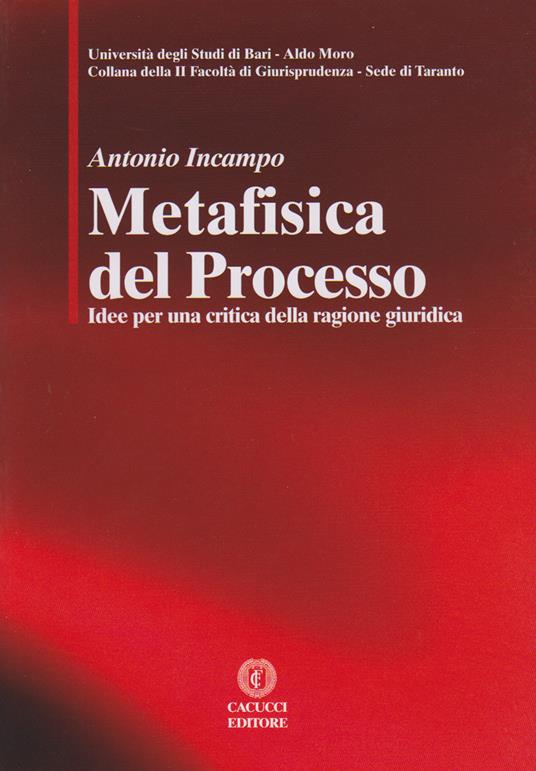 Metafisica del processo. Idee per una critica della ragione giuridica - Antonio Incampo - ebook
