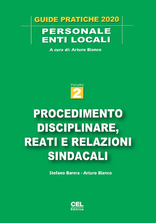 Procedimento disciplinare, reati e relazioni sindacali - Arturo Bianco,Stefano Barera - copertina