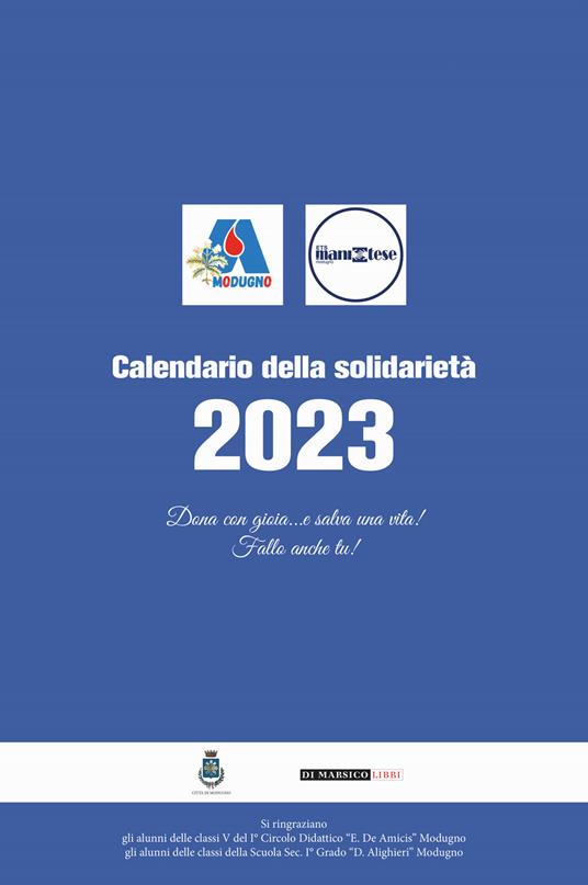 Calendario della solidarietà 2023 - copertina