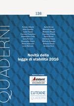 Novità della legge di stabilità 2016