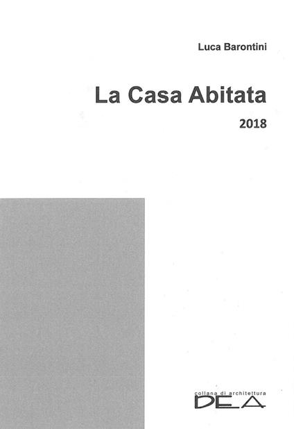 La casa abitata 2018 - Luca Barontini - copertina