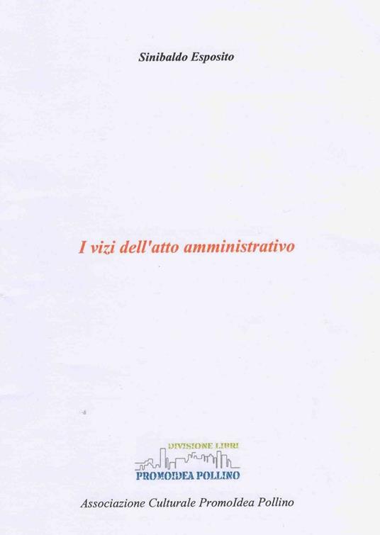 I vizi dell'atto amministrativo - Sinibaldo Esposito - copertina