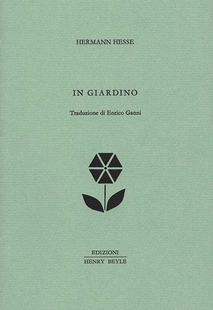 In giardino - Hermann Hesse - copertina