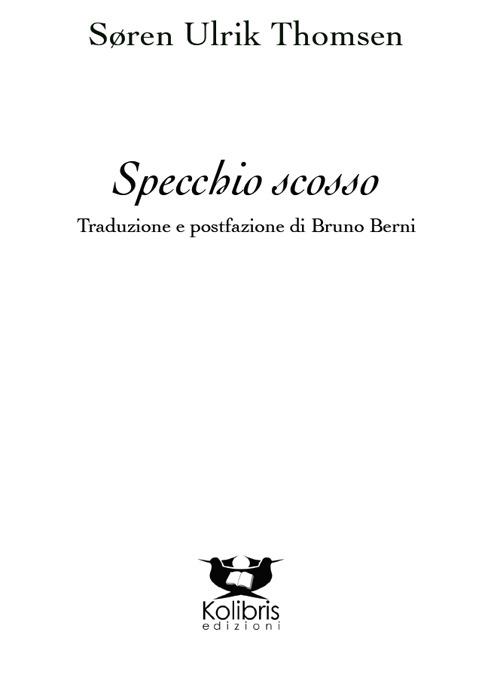 Specchio scosso - Søren U. Thomsen - copertina